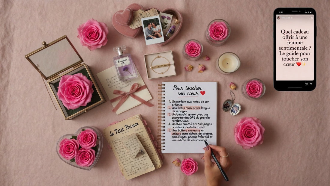Quel cadeau offrir à une femme sentimentale ? Le guide pour toucher son cœur ❤️