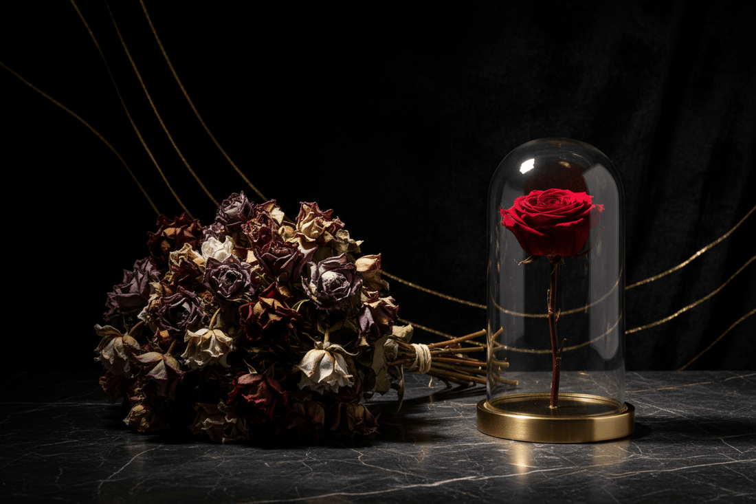Pourquoi offrir une rose éternelle plutôt que des fleurs coupées : 4 raisons profondes
