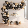 Kit ballons fête Noir & Or – guirlande anniversaire mariage Les Roses De Lola
