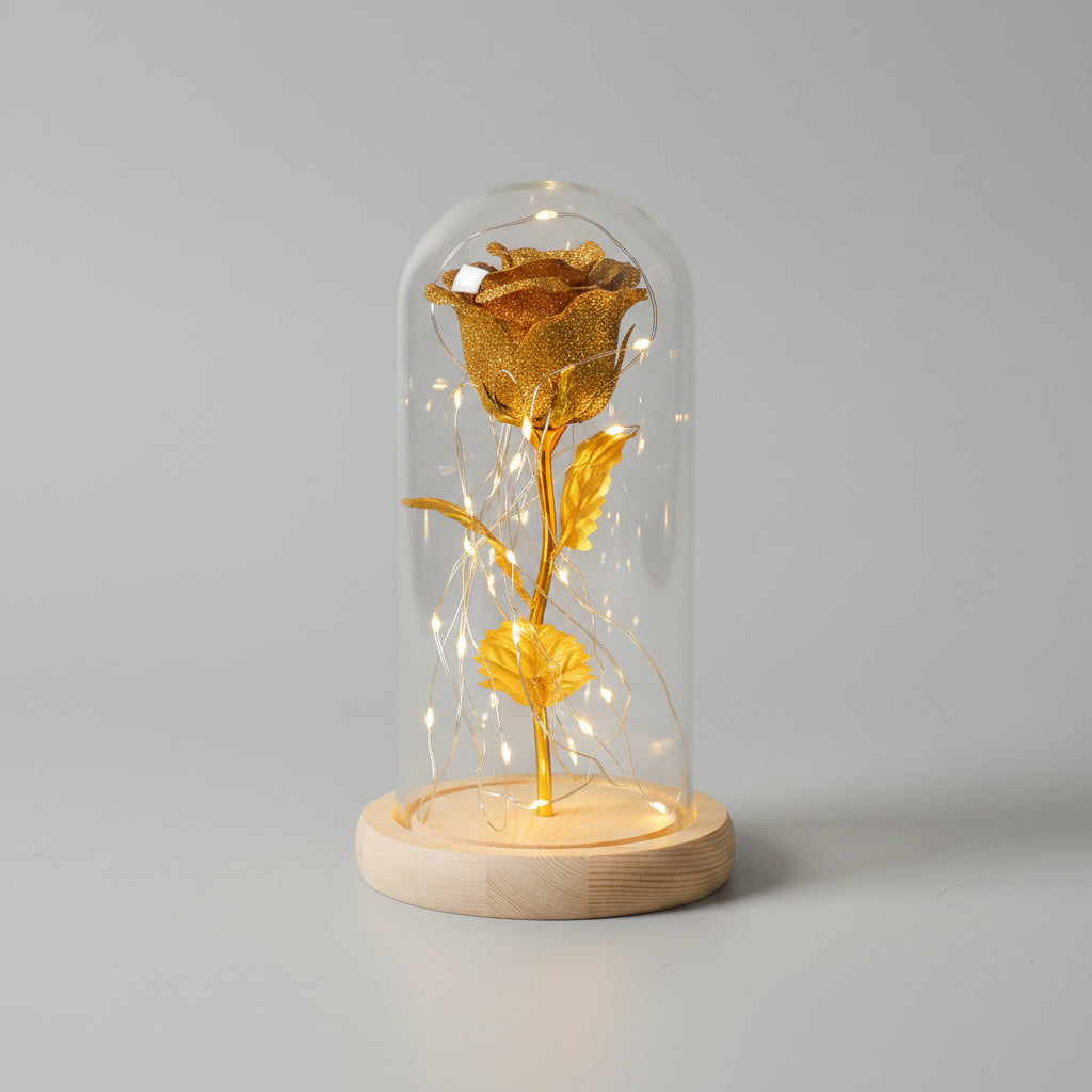 Rose éternelle sous cloche – zoom pétales | Les Roses De Lola