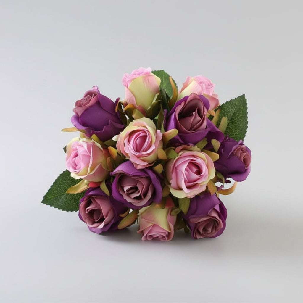 Bouquet de 12 roses en soie éternelles – Les Roses De Lola-Saint-Valentin