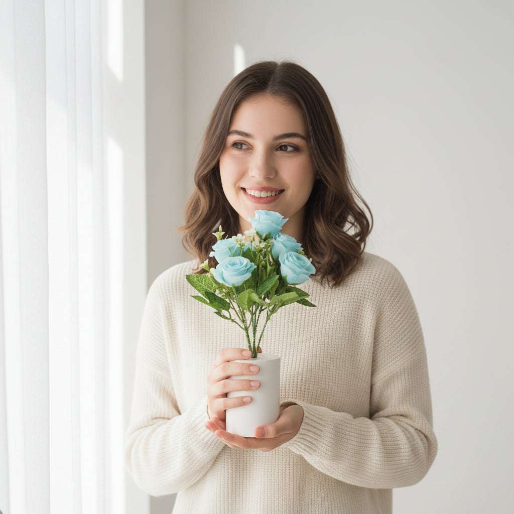 Veilleuse rose éternelle bouquet lumineux – présentation | Les Roses De Lola
