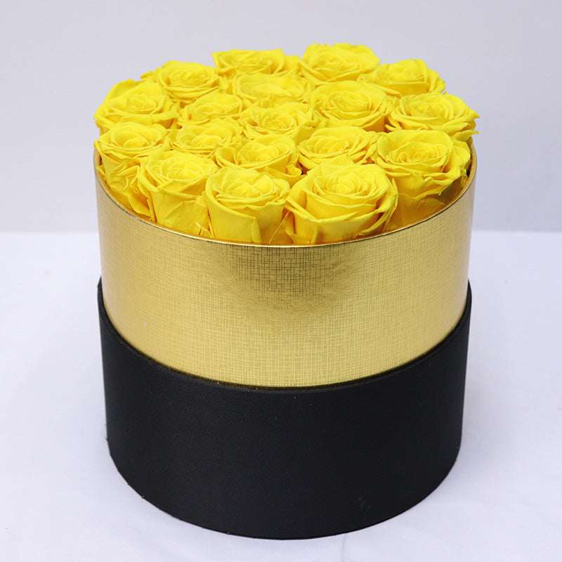 Coffret roses éternelles 19x21cm – vue d'ensemble format prestige