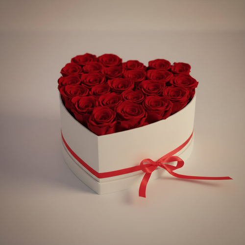 Fleurs séchées boîte cœur – ambiance déco luxe | Les Roses De Lola