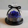 Rose éternelle sous cloche en verre format essentiel – Les Roses De Lola