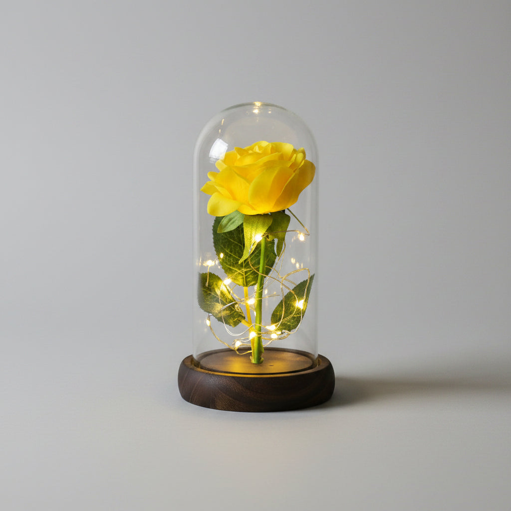 Rose éternelle sous dôme – vue du dessus | Les Roses De Lola
