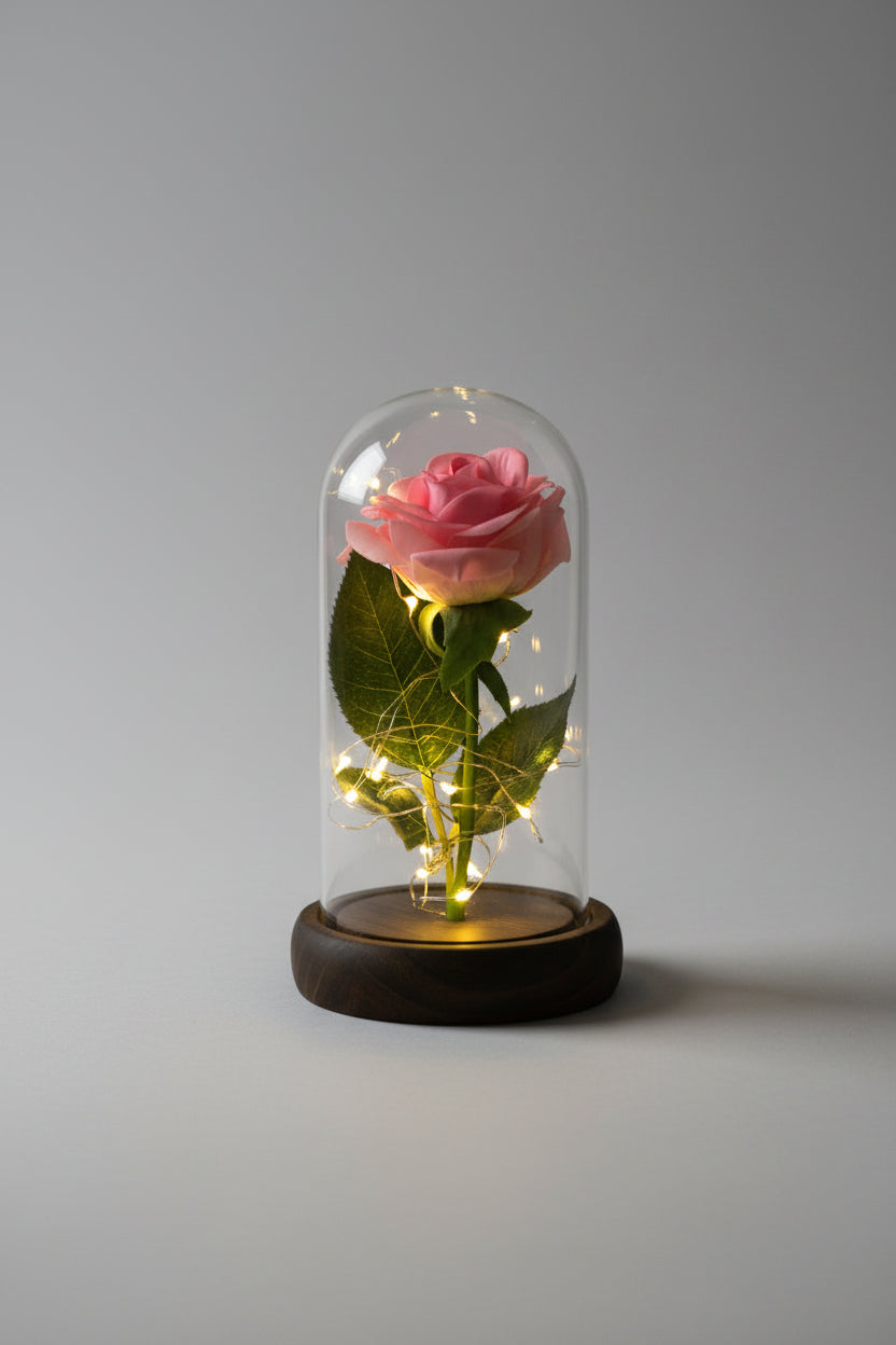 Rose préservée sous cloche – ambiance cadeau luxe | Les Roses De Lola