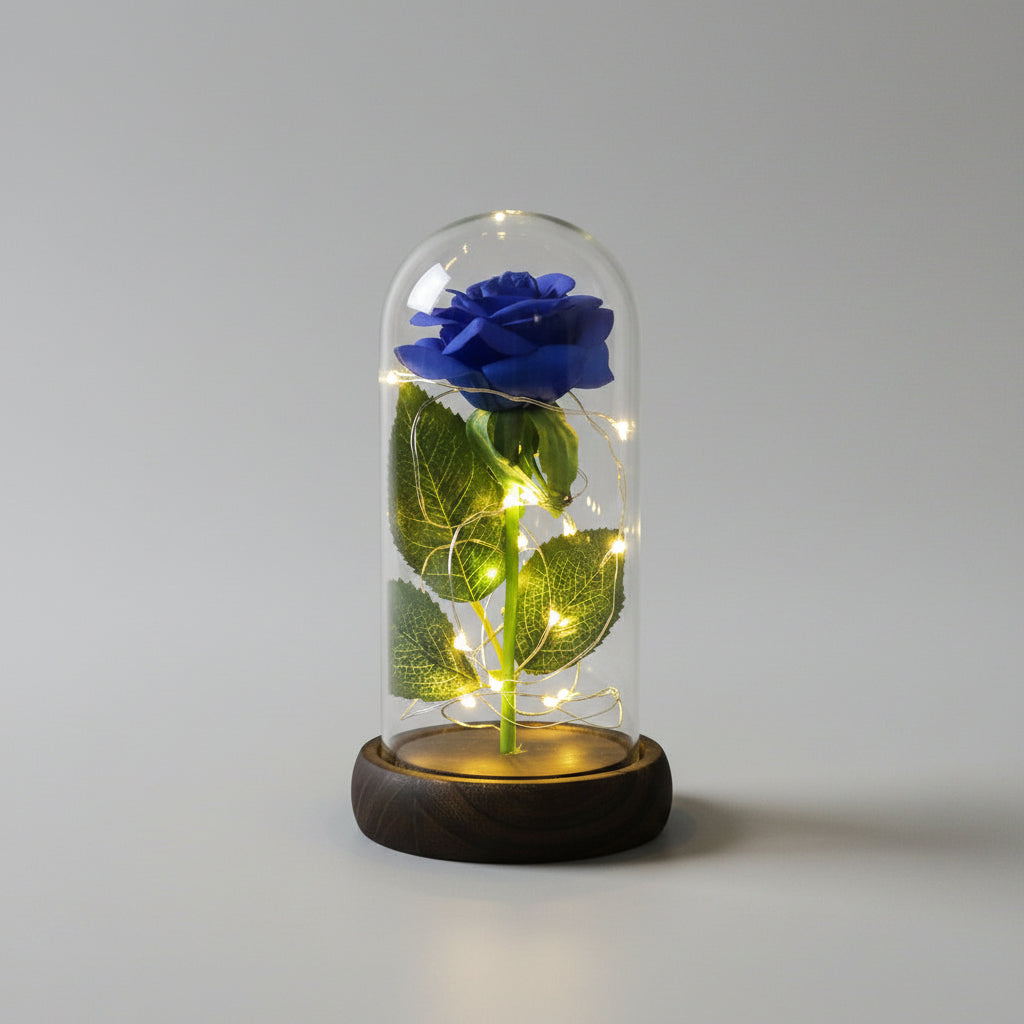 Rose éternelle sous dôme – vue de côté | Les Roses De Lola