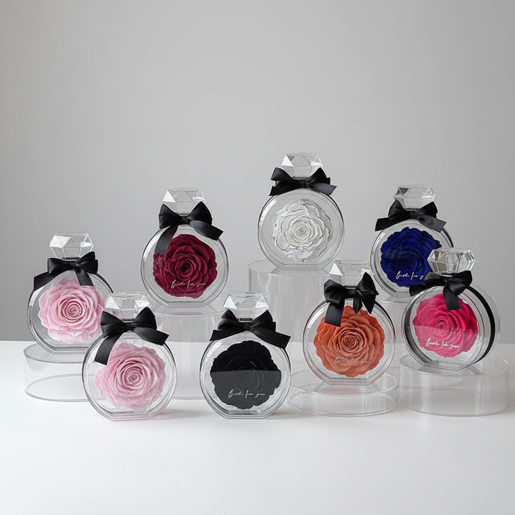 La Rose Séchée Éternelle en Flacon – Les Roses De Lola – Couleurs Multiples