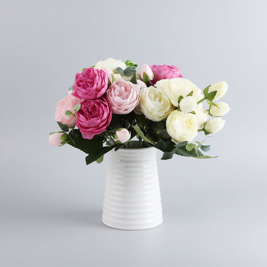 Bouquet roses persanes artificielles – décoration mariage et événementiel