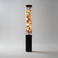 Bouquet de roses de savon champagne fait main avec guirlande de LEDs 