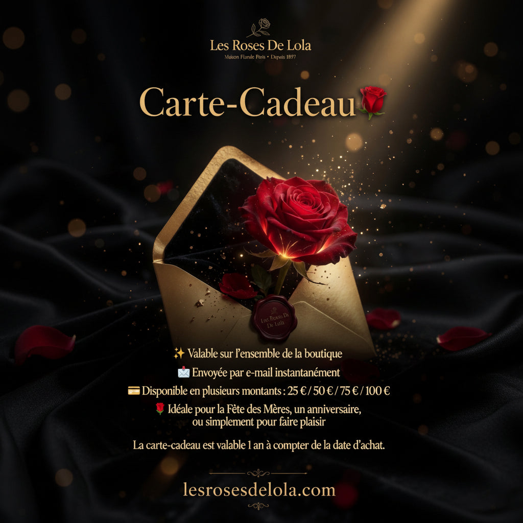 La carte-cadeau Les Roses de Lola  offre