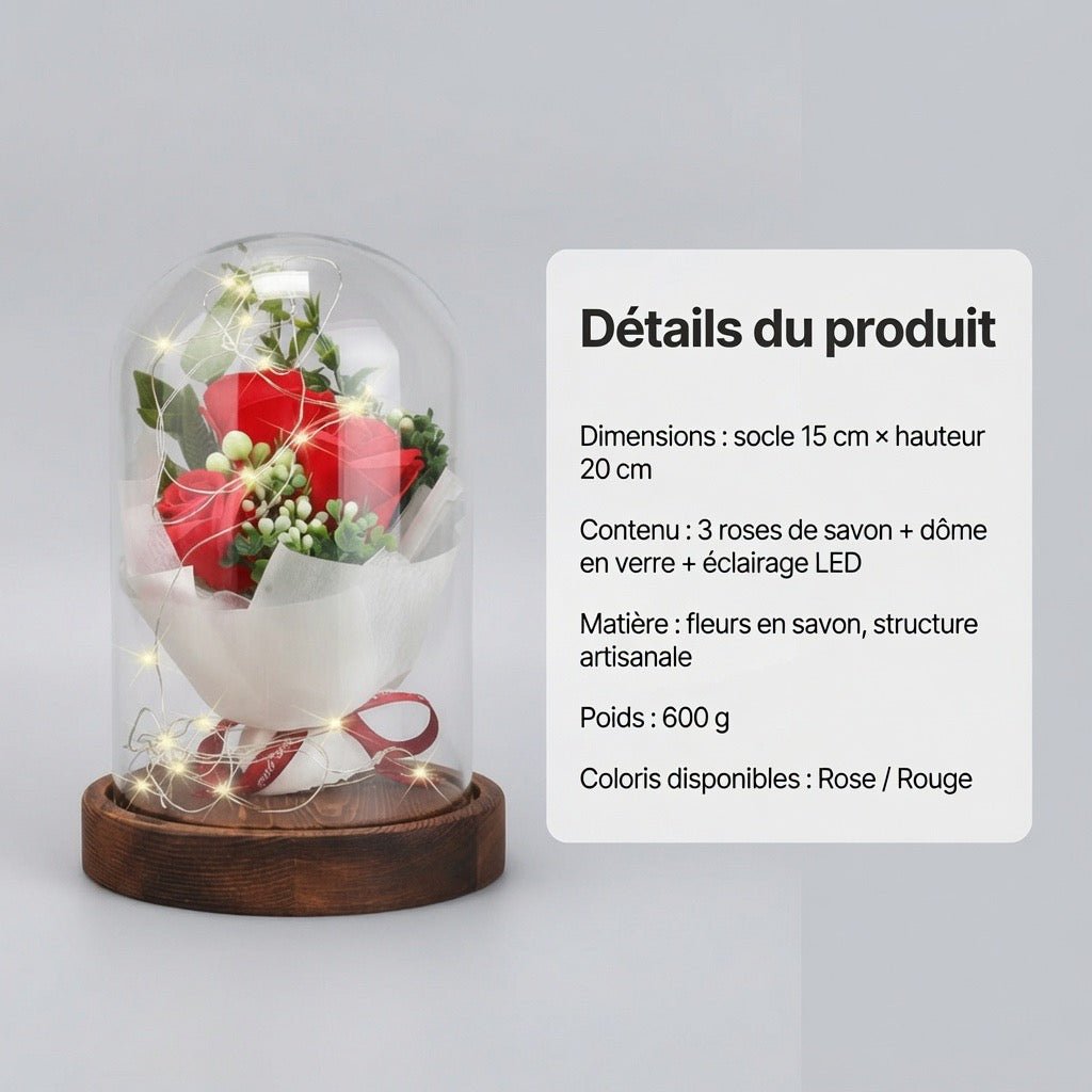 Coffret roses de savon Les Roses De Lola – vue de détail