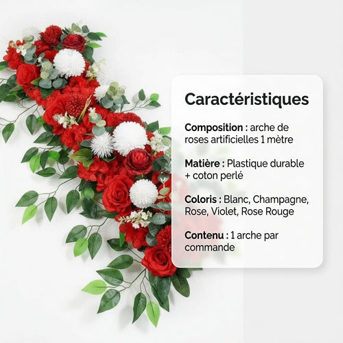 Arche de Roses Artificielles — Décoration Mariage, Hôtel & Événementiel
