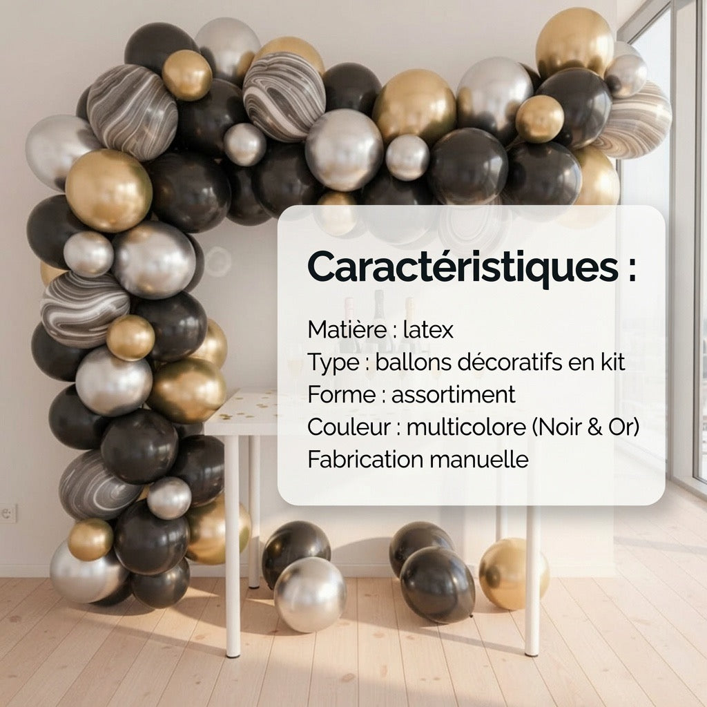 Le Kit de Ballons Fête – Guirlande Anniversaire & Mariage