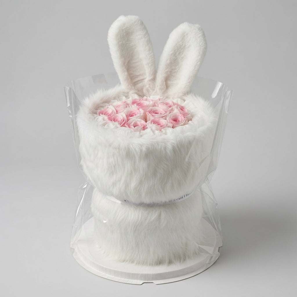 Roses éternelles oreilles de lapin – style poétique romantique