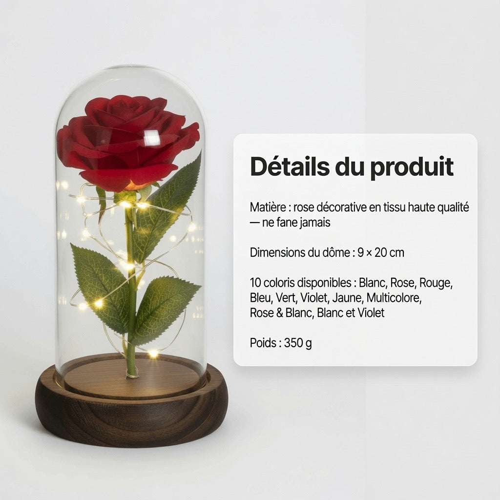 La Rose de Lola éternelle sous dôme de verre – photo complémentaire | Les Roses De Lola