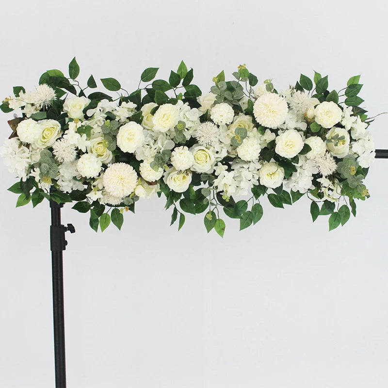 Arche florale champagne — décoration gastronomique et événement d'entreprise