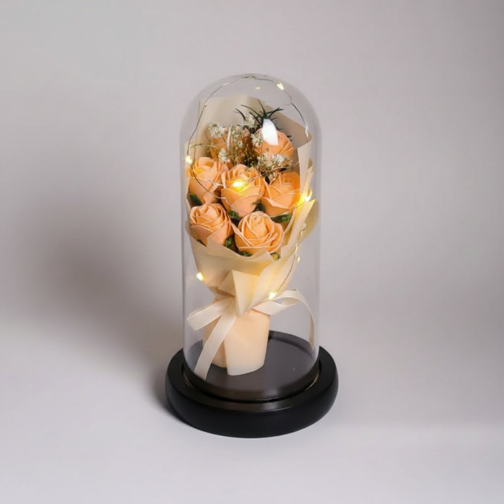 Bouquet de roses éternelles lumineuses – cadeau romantique pour femme, Les Roses De Lola