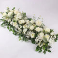 Roses artificielles champagne — composition arche florale événement