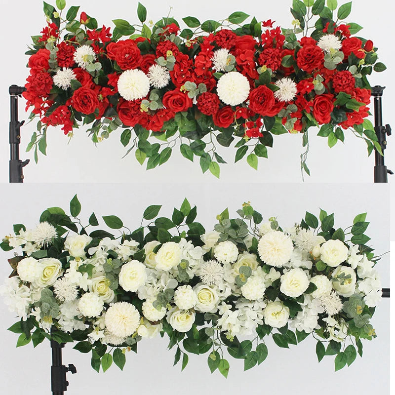 Arche de roses artificielles roses — décoration événementielle premium