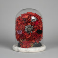 Rose éternelle sous cloche en verre et Hortensia Grande Roue Style 1 