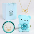Ours coffret collier cœur – cadeau surprise prêt à offrir Les Roses De Lola