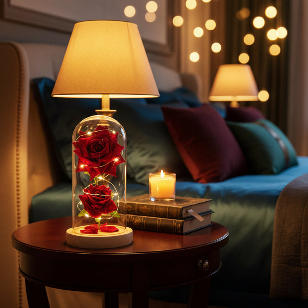 Rose Éternelle Lumineuse sous Dôme — Les Roses De Lola