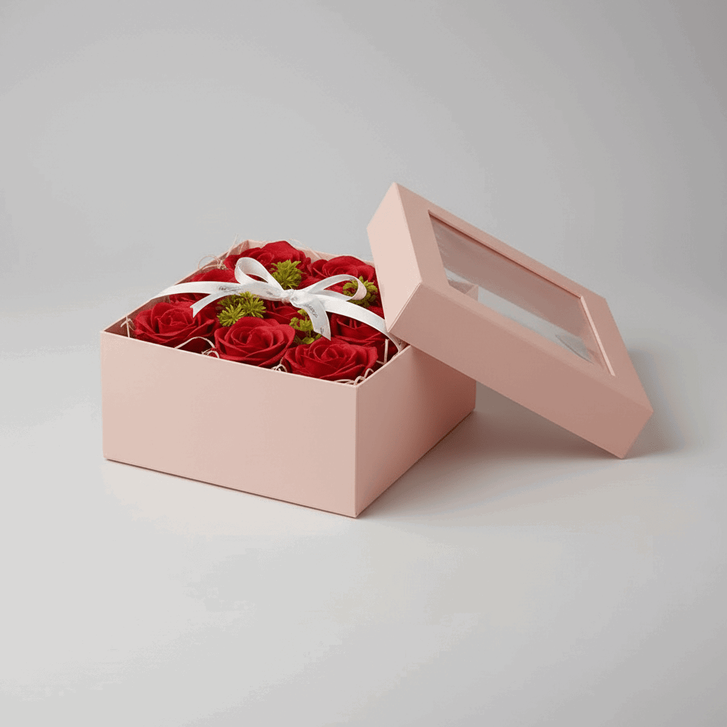 Coffret roses en savon violet – cadeau maîtresse anniversaire | Les Roses De Lola