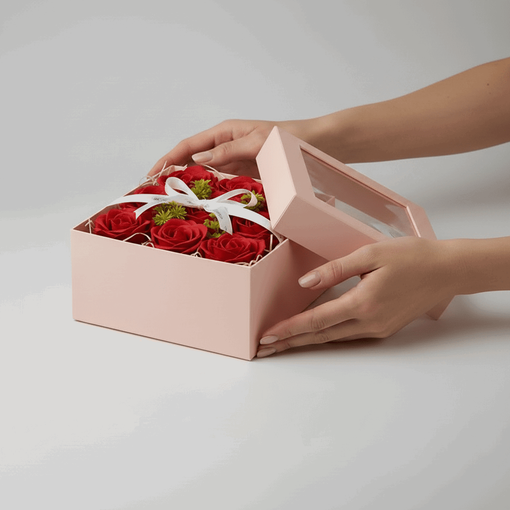 Le Coffret de Roses en Savon – Doux & Inoubliable